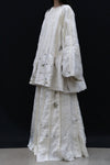 Mutedance 24 Autumn and Winter Flower Dye Pleated Skirt MD-MD24FW65-hoary